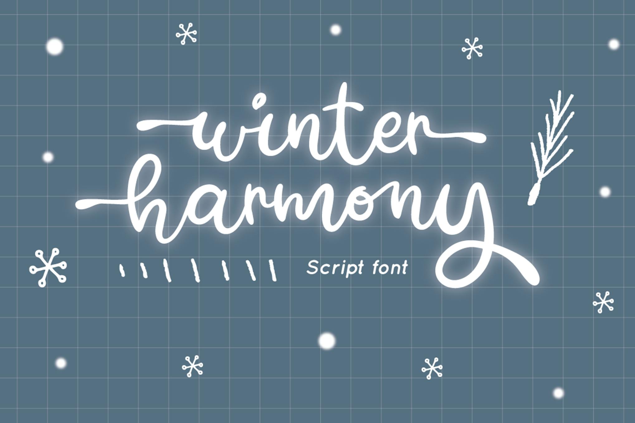 Winter Harmony - Wedding Font Free Download