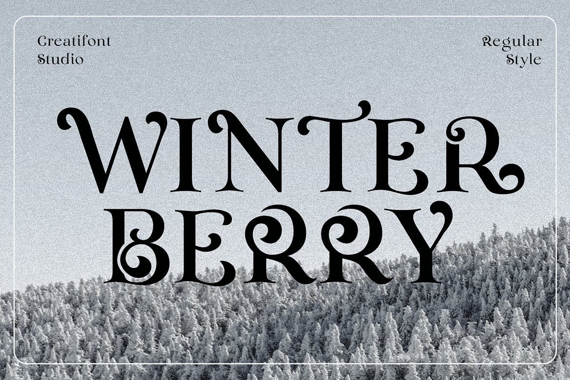 Winterberry - Christmas Serif Font Free Download