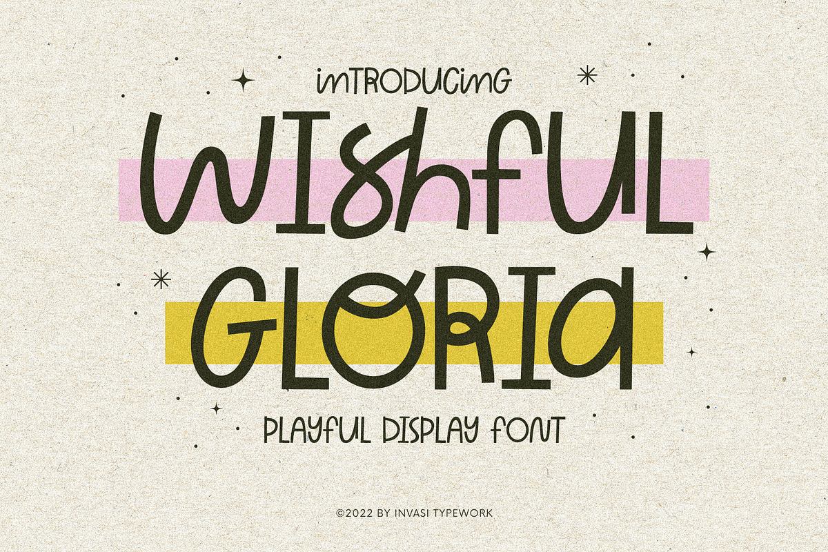 Wishful Gloria - Playful Curly Font Free Download Free Download