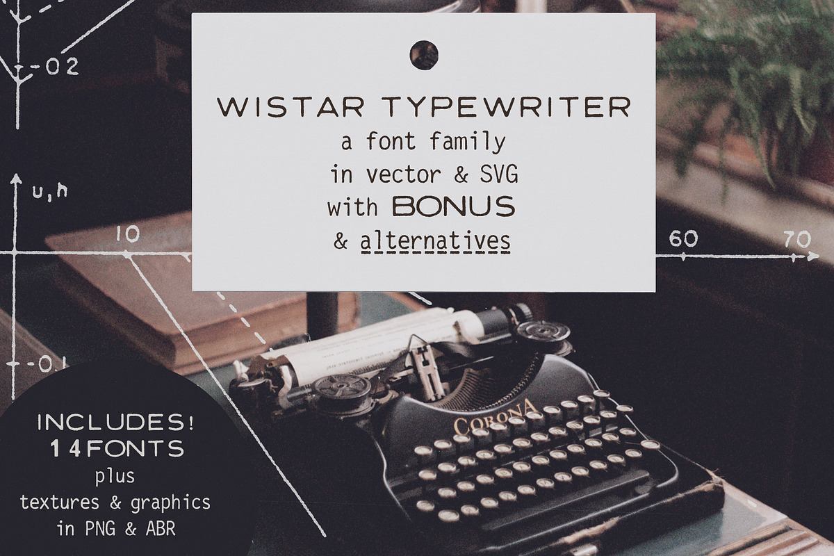 Wistar Typewriter SVG Font Family Free Download Free Download