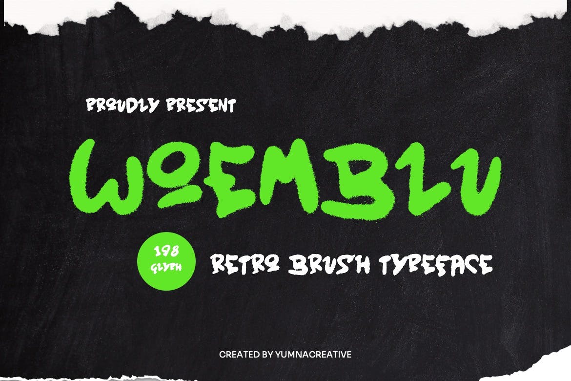 Woemblu - Retro Brush Font Free Download