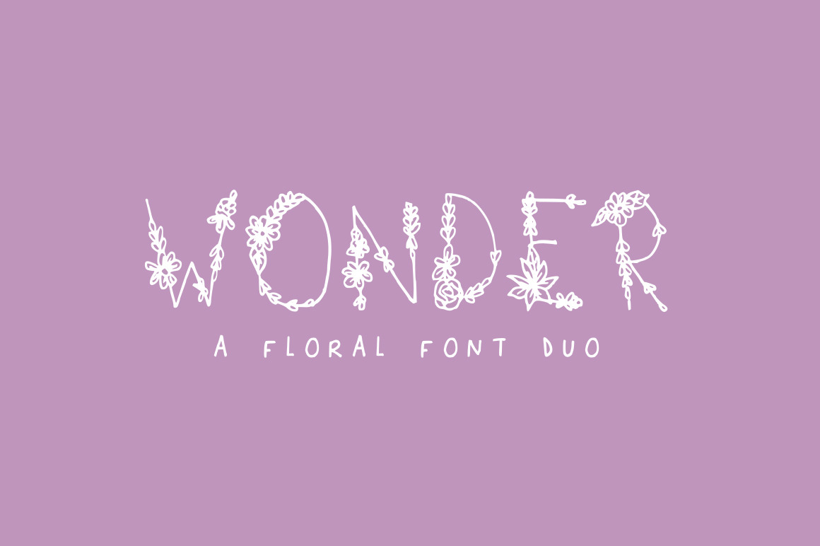 Wonder Floral Font Free Download