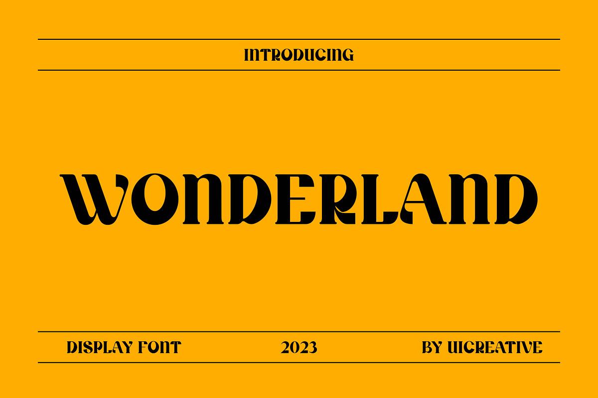 Wonderland Display Font Free Download Free Download