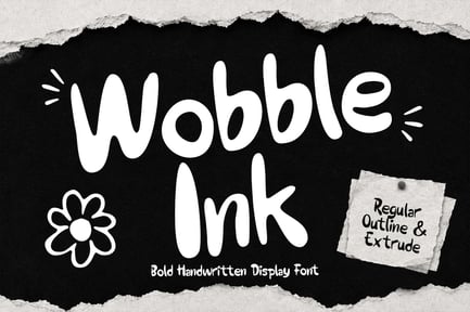 Wooble Ink Font