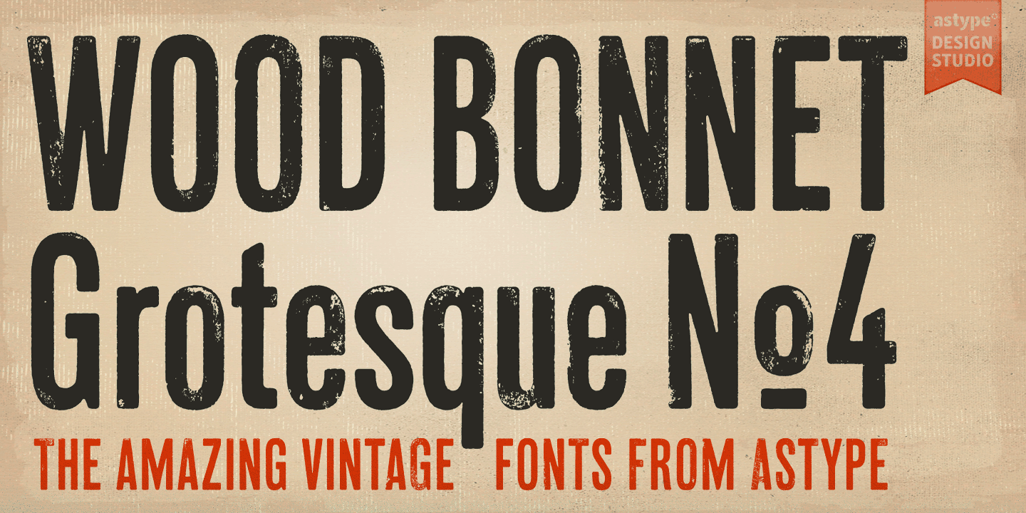 Wood Bonnet Grotesque No.4 Free Download Free Download