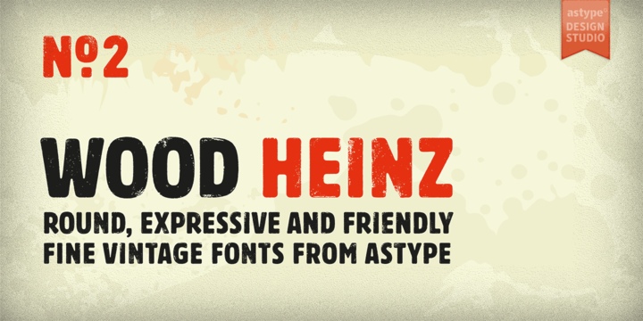 Wood Heinz No.2 Font Free Download