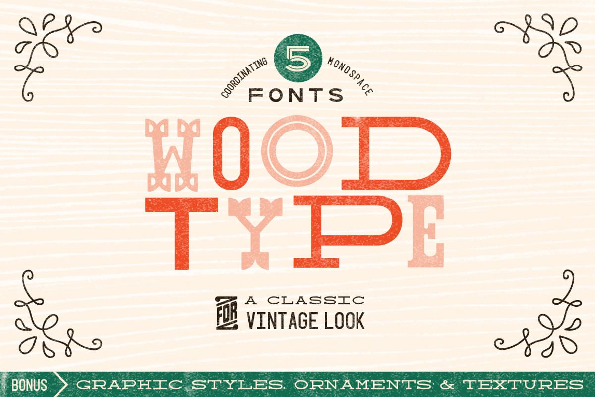 Wood Type Font Collection Free Download Free Download