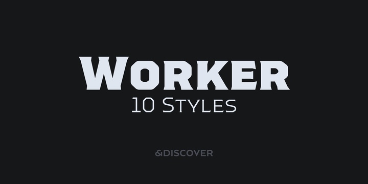 Worker Font Free Download