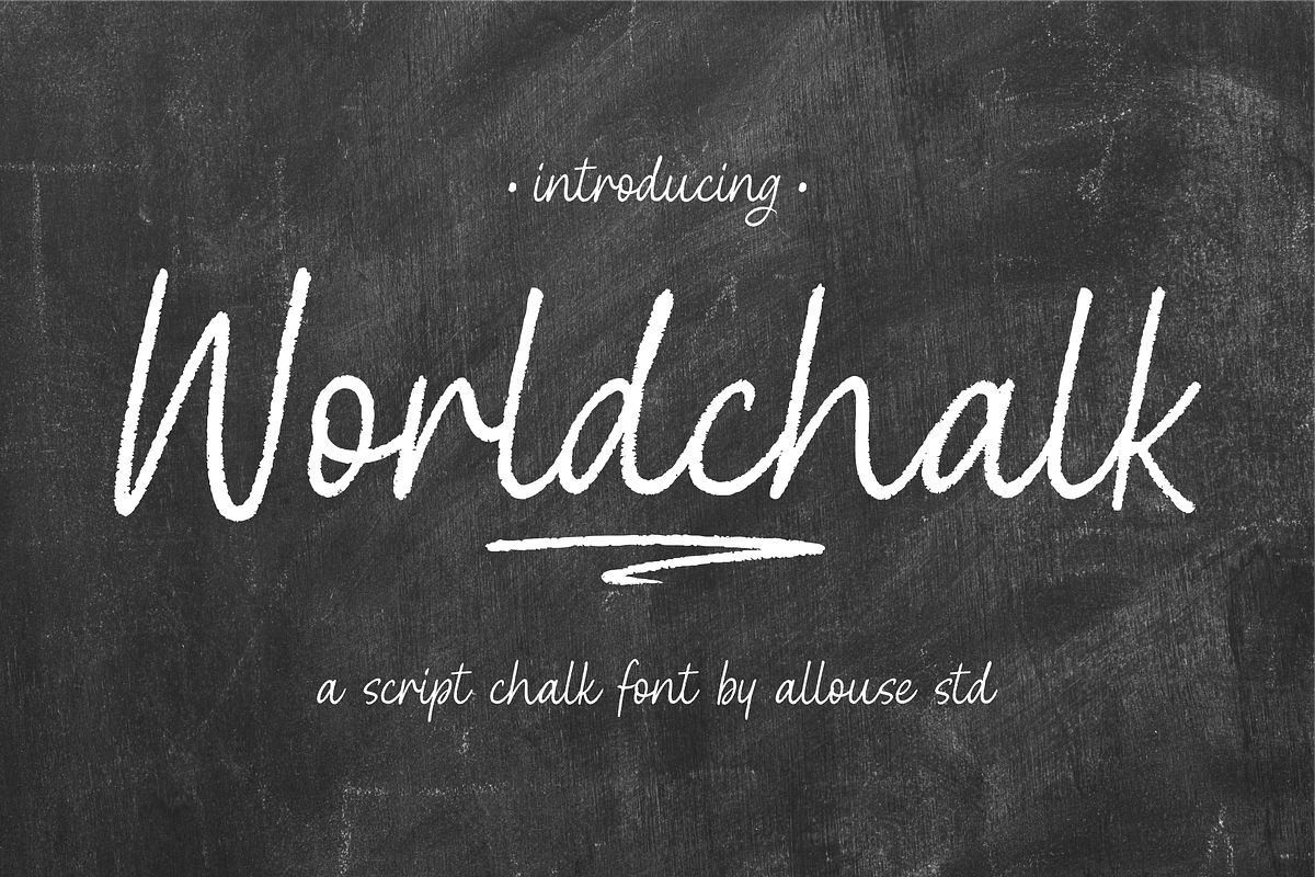 Worldchalk A Script Chalk Font Free Download Free Download