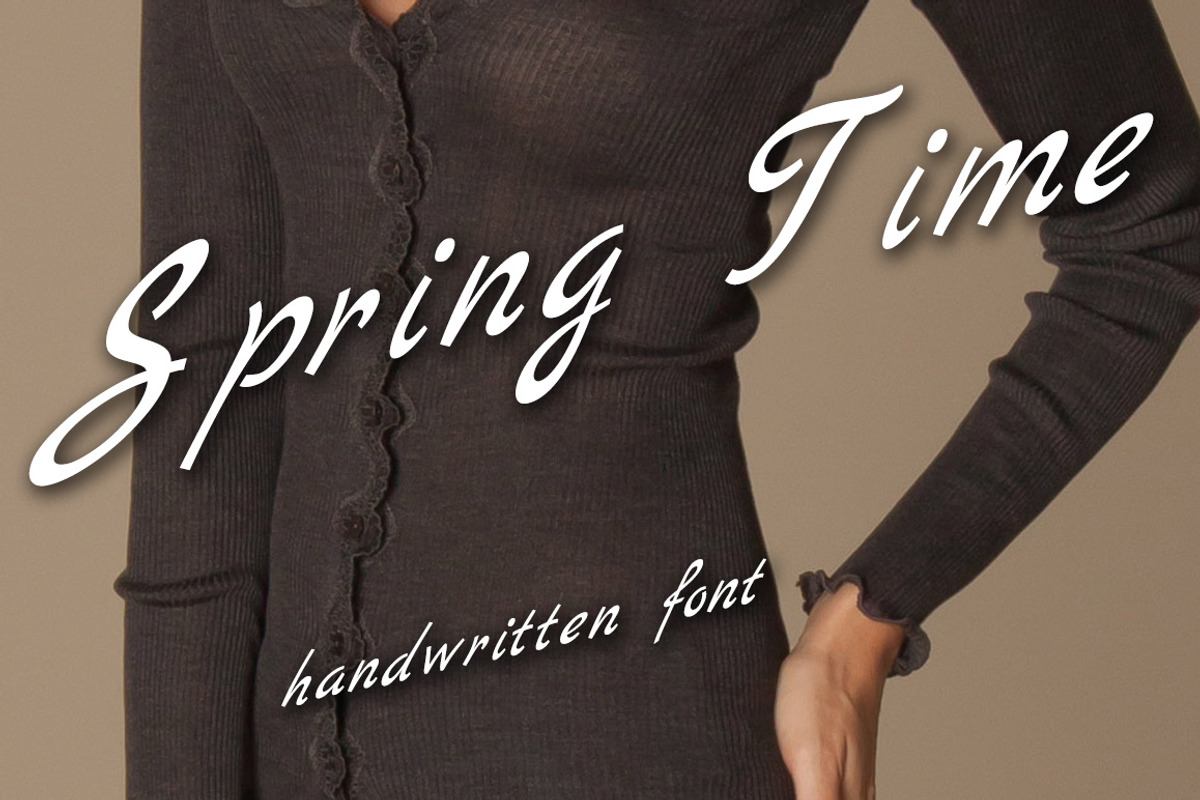 Written font family "Spring Time" Free Download Free Download