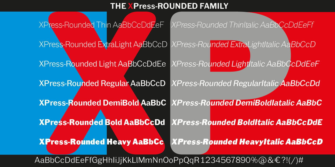 XPress Rounded Font Free Download