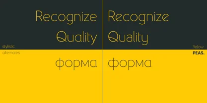 Yellow Peas Font