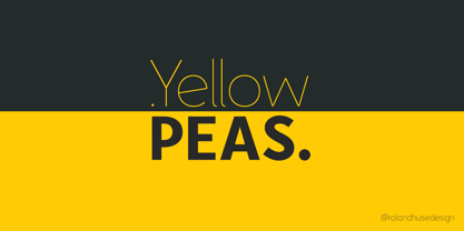 Yellow Peas Font Free Download