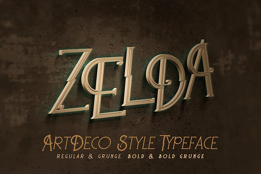 Zelda - ArtDeco Font Free Download