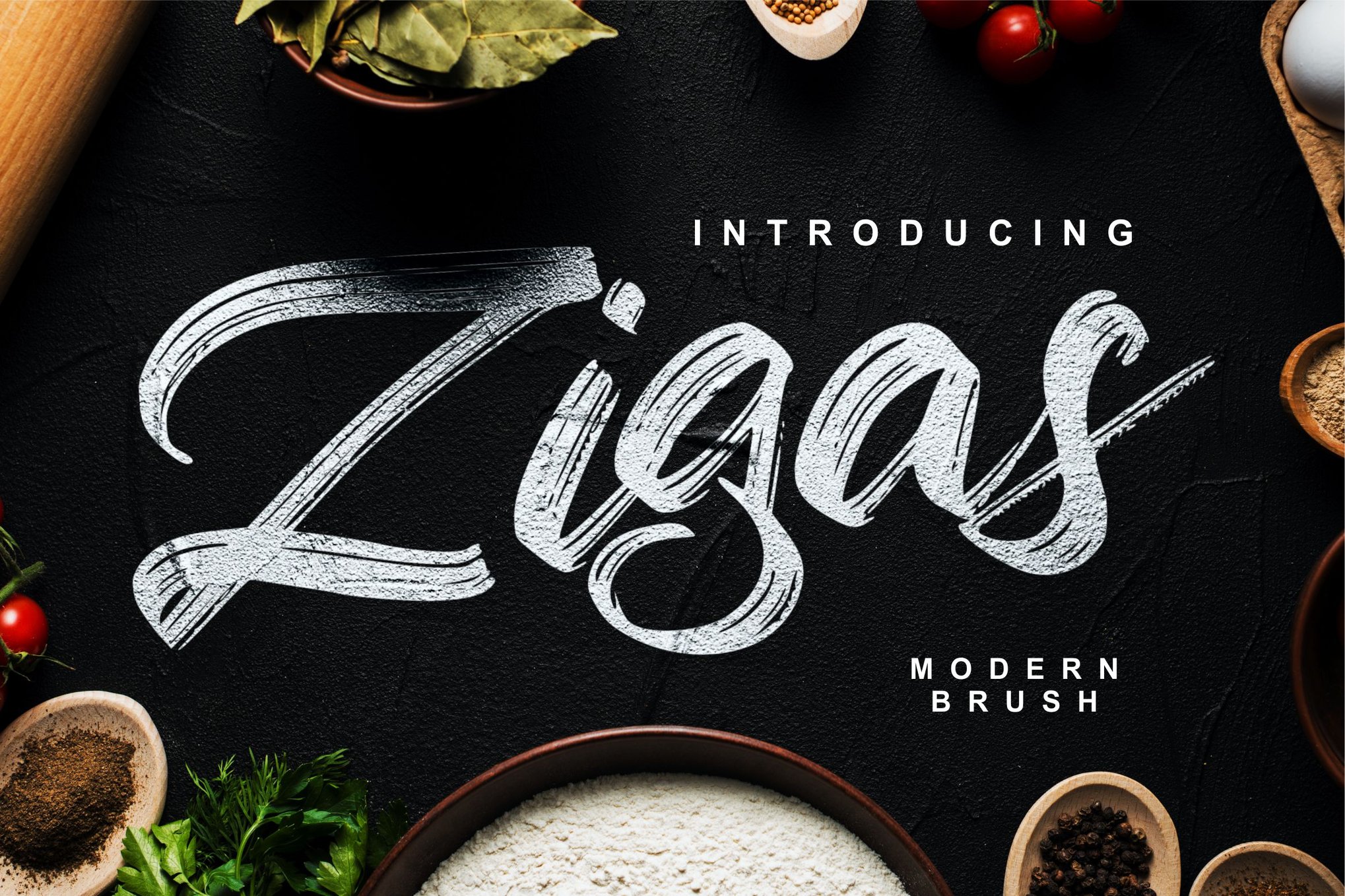 Zigas | Modern Brush Font Free Download