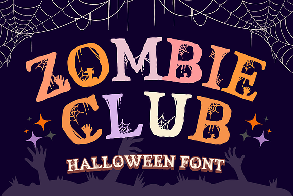 Zombie Club is a Halloween Font Free Download