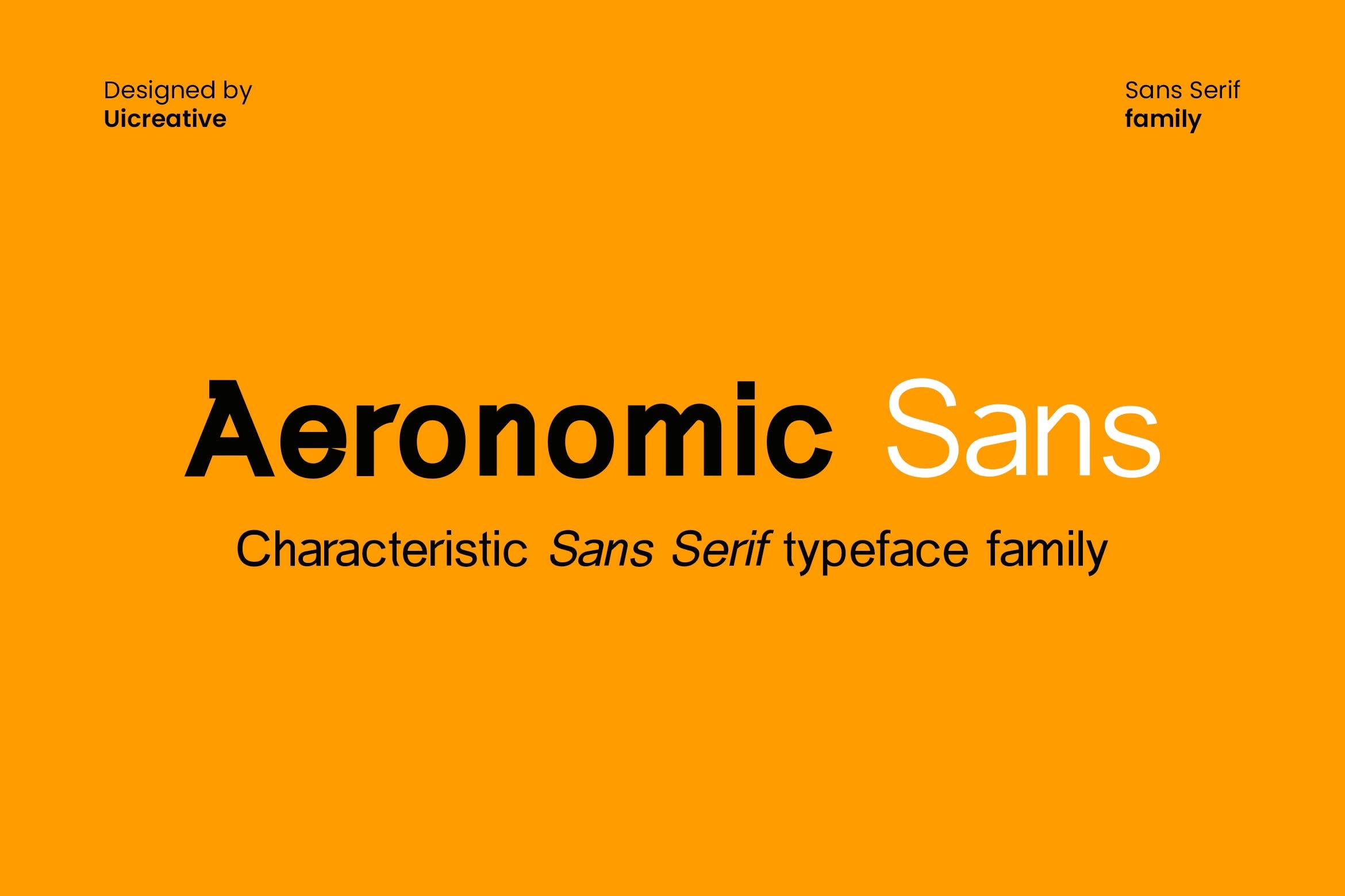 Aeronomic Sans font