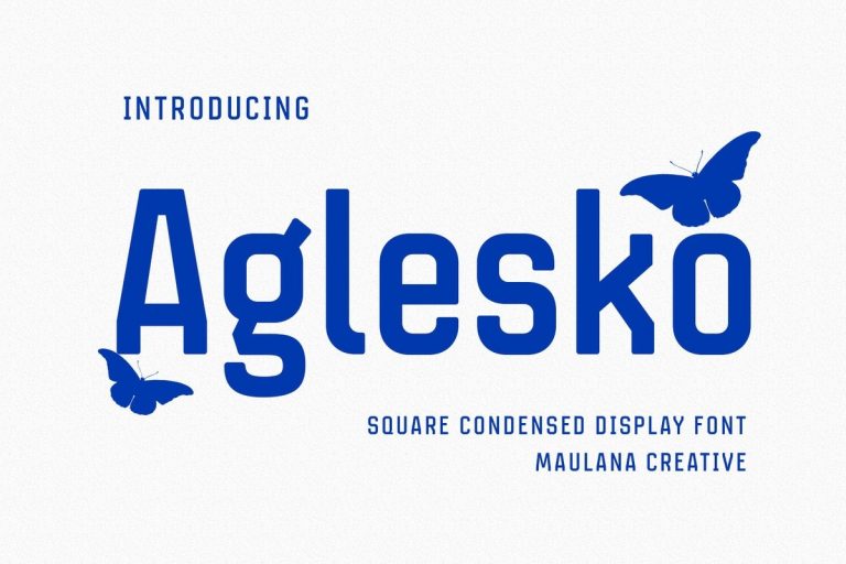 Aglesko font