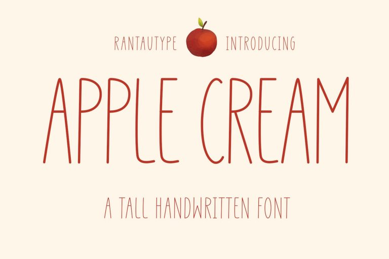 Apple Cream font