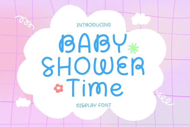 Baby Shower Time font