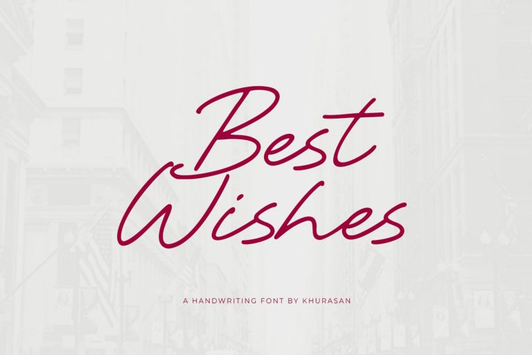 Best Wishes font