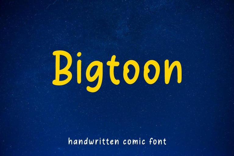 Bigtoon font