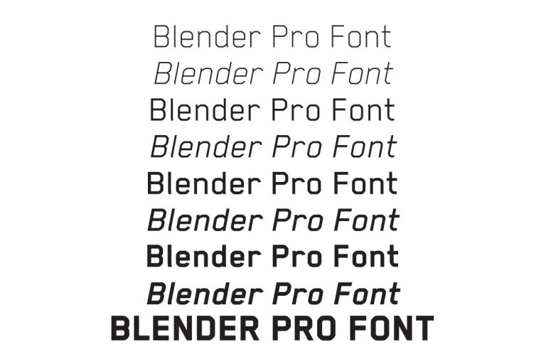 blender font free download mac