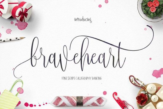 braveheart script font free