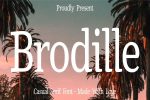Brodille font