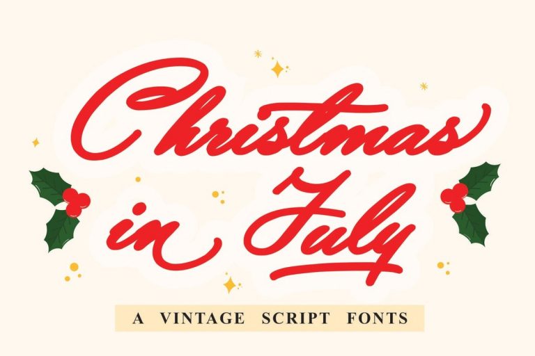 Christmas In July Font Free Download