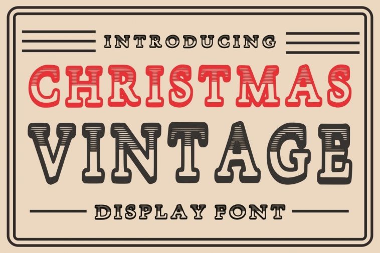 Christmas Vintage Font Free Download