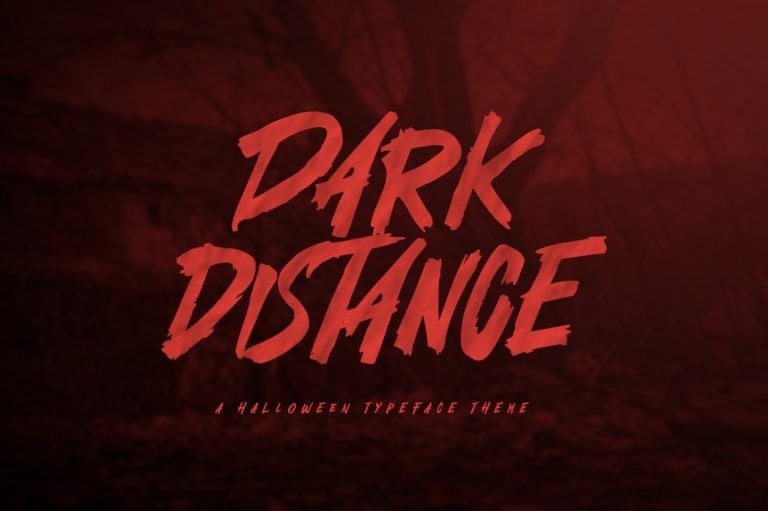 Dark Distance font