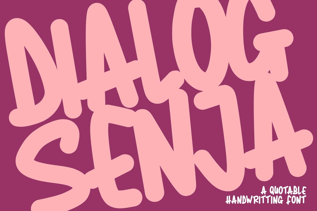 Dialog Senja font