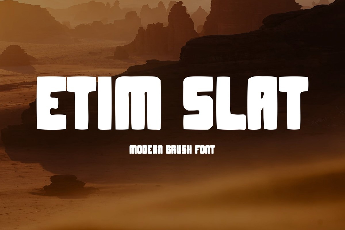 EtimSlat font