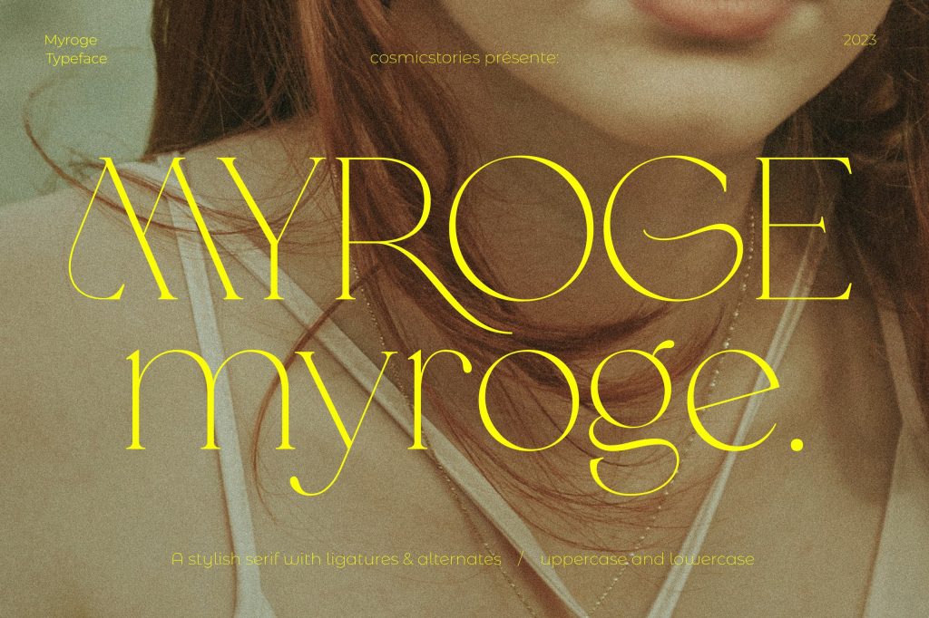 MYROGE elegant & stylish serif Font Free Download