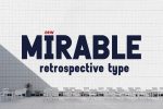 Mirable - Retrospective 1980s Type font Free Download