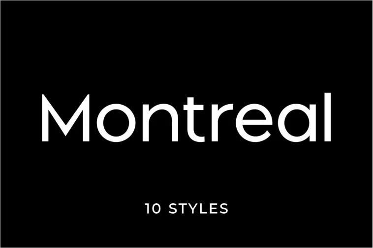 Montreal – Geometric Sans Serif Font Free Download