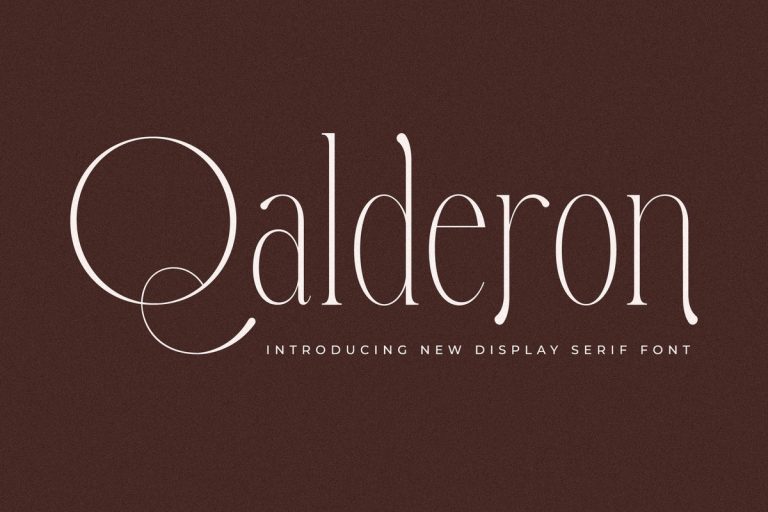 Qalderon font