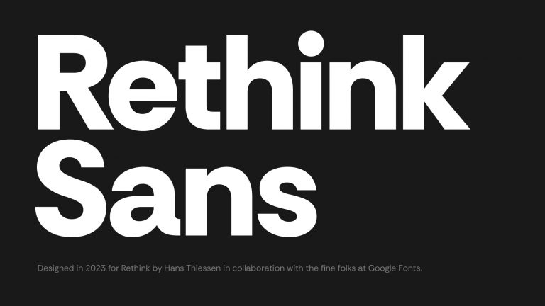 Rethink Sans Font Free Download