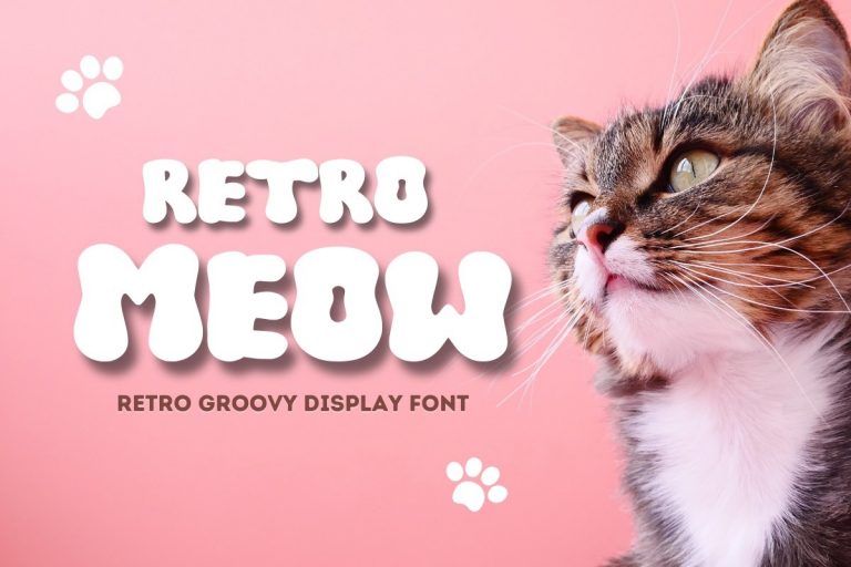 Retro Meow font