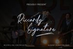 Riccardy Signature Font Free Download