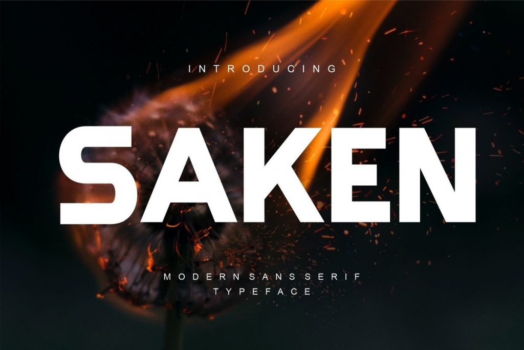 Saken Font Free Download