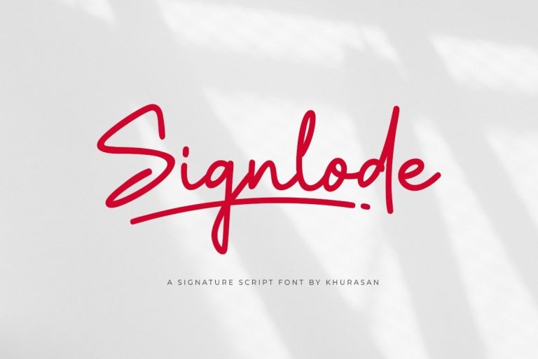 Signlode font