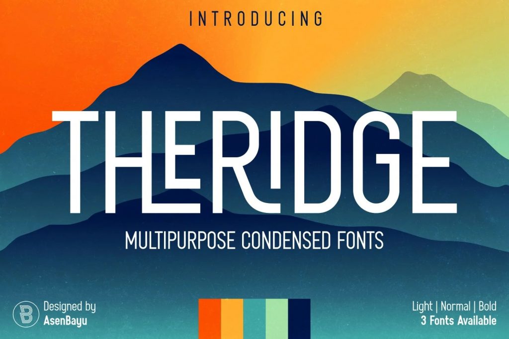 Theridge Font Free Download